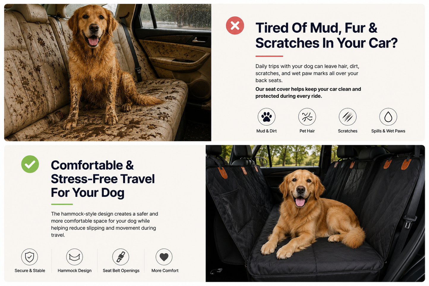 Velmora® Car Seat Protector