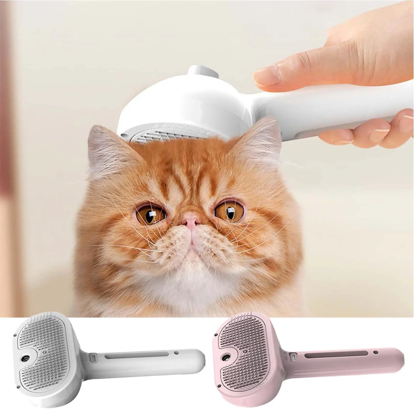 Velmora™ SteamGlow Pet Brush – 3-in-1 Grooming & Deshedding Brush Dogs