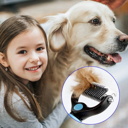 Velmora™ FurEase Pro – Professional Pet Deshedding & Knot Removal Brush