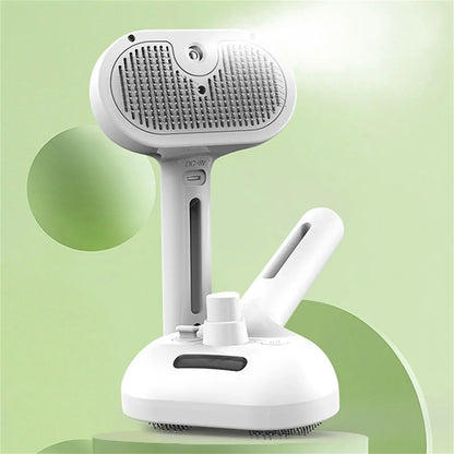 Velmora™ SteamGlow Pet Brush – 3-in-1 Grooming & Deshedding Brush Dogs