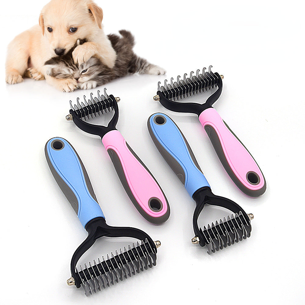 Velmora™ FurEase Pro – Professional Pet Deshedding & Knot Removal Brush