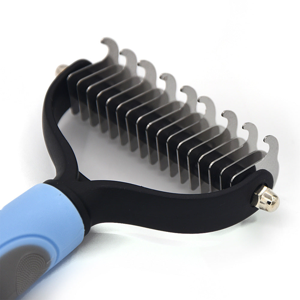 Velmora™ FurEase Pro – Professional Pet Deshedding & Knot Removal Brush